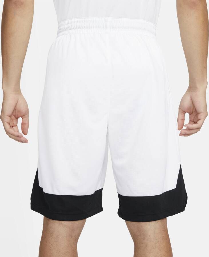 Nike Dri-FIT Icon Basketbalshorts voor heren Wit