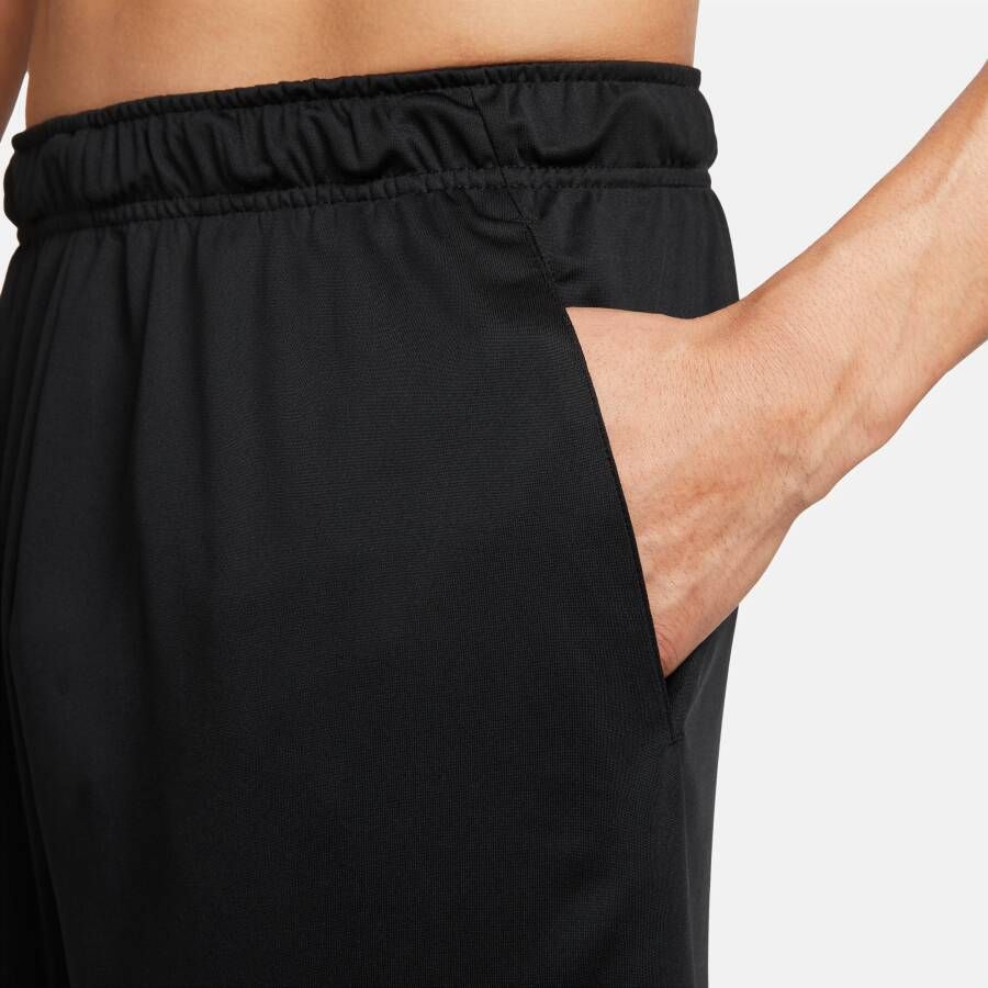 Nike Dri-FIT Knit trainingsshorts voor heren (20 cm) Zwart