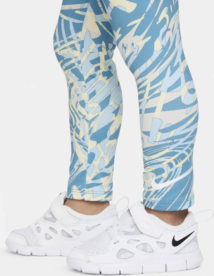 Nike Dri-FIT legging met print voor peuters Geel