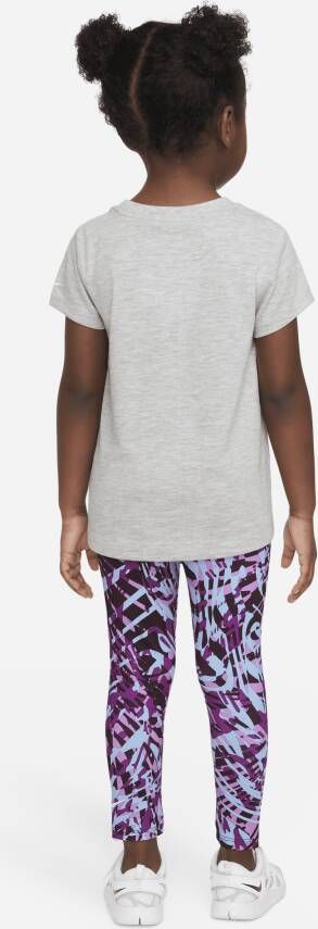 Nike Dri-FIT legging met print voor peuters Paars