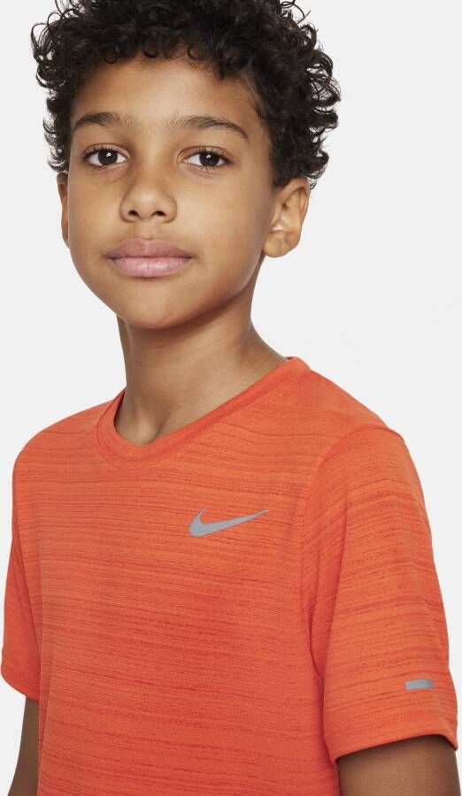 Nike Dri-FIT Miler trainingstop voor jongens Rood - Foto 3