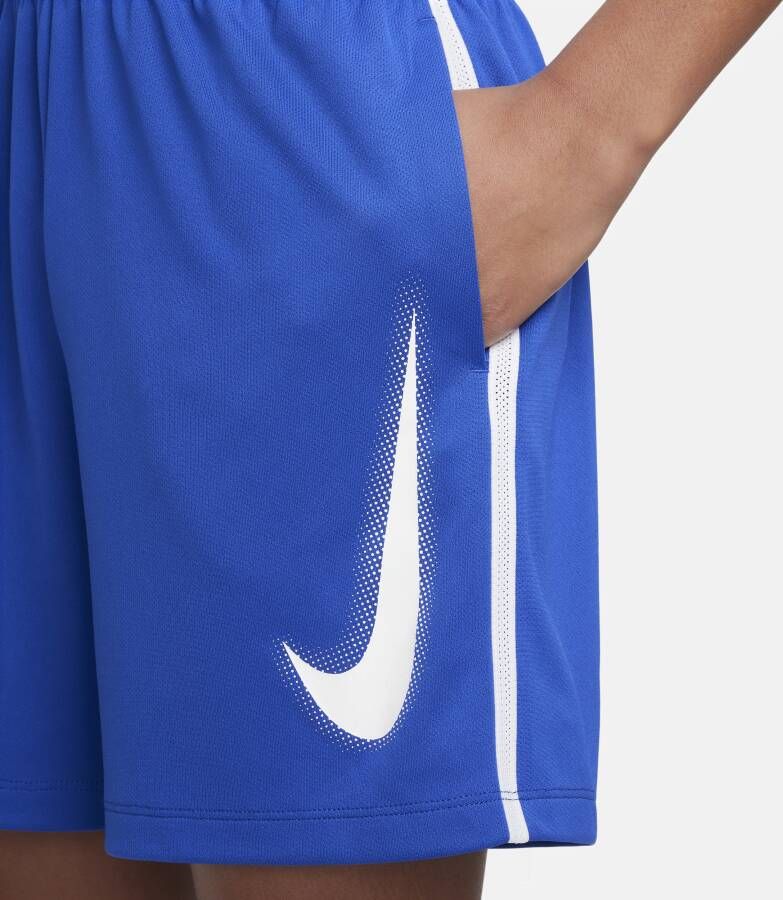 Nike Multi Dri-FIT trainingsshorts met graphic voor jongens Blauw