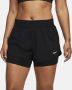 Nike One Dri-FIT 2-in-1 damesshorts met halfhoge taille (8 cm) Zwart - Thumbnail 3