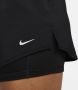 Nike One Dri-FIT 2-in-1 damesshorts met halfhoge taille (8 cm) Zwart - Thumbnail 5