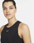 Nike Dri-FIT One Luxe Tanktop met standaardpasvorm voor dames Zwart - Thumbnail 3