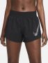 Nike Dri-FIT One Swoosh Hardloopshorts met halfhoge taille en binnenbroek voor dames Zwart - Thumbnail 3