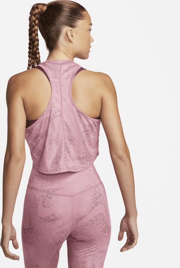 Nike Dri-FIT One Trainingstanktop met print voor dames Roze