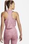 Nike Dri-FIT One Trainingstanktop met print voor dames Roze - Thumbnail 3
