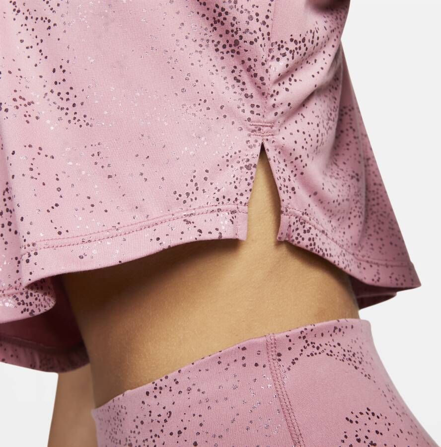 Nike Dri-FIT One Trainingstanktop met print voor dames Roze