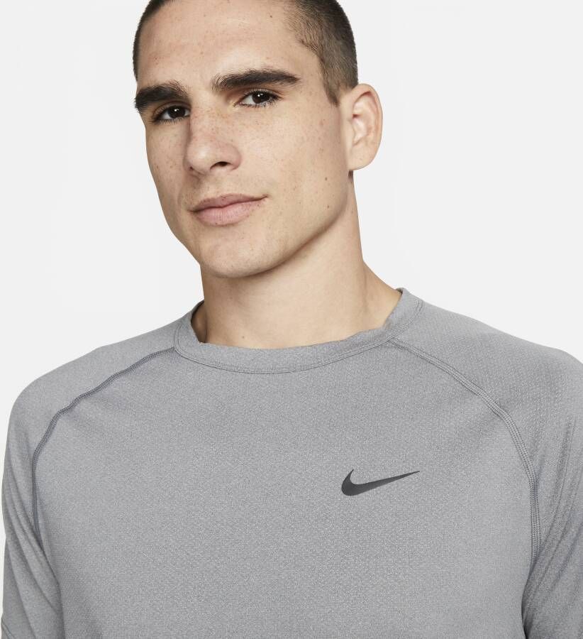 Nike Ready Dri-FIT fitnesstop met korte mouwen voor heren Grijs