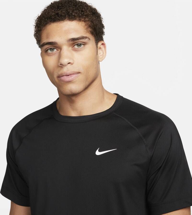 Nike Ready Dri-FIT fitnesstop met korte mouwen voor heren Zwart