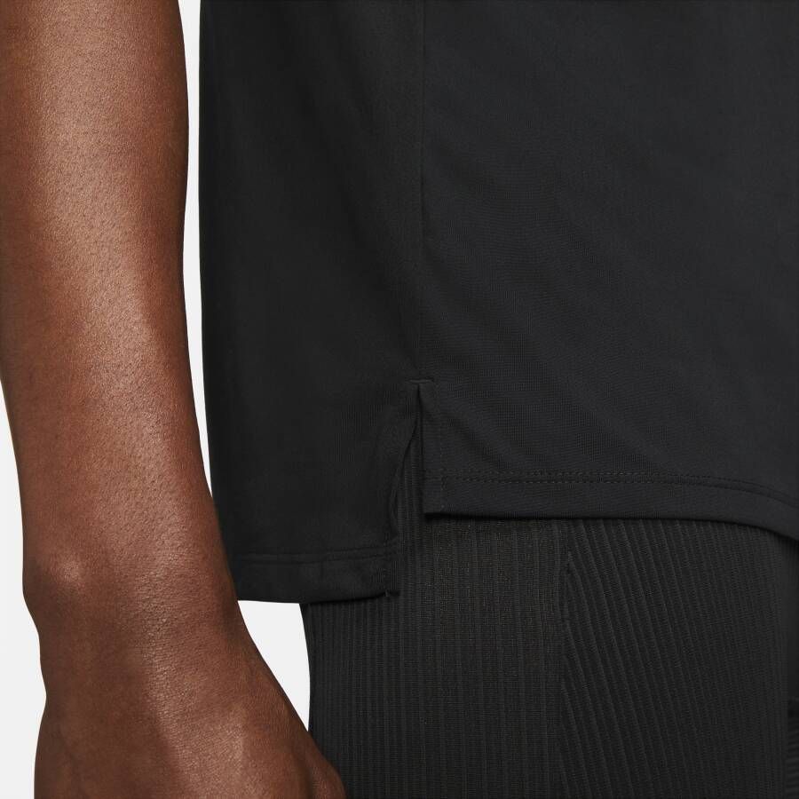 Nike Rise 365 Dri-FIT hardlooptop met korte mouwen voor heren Zwart