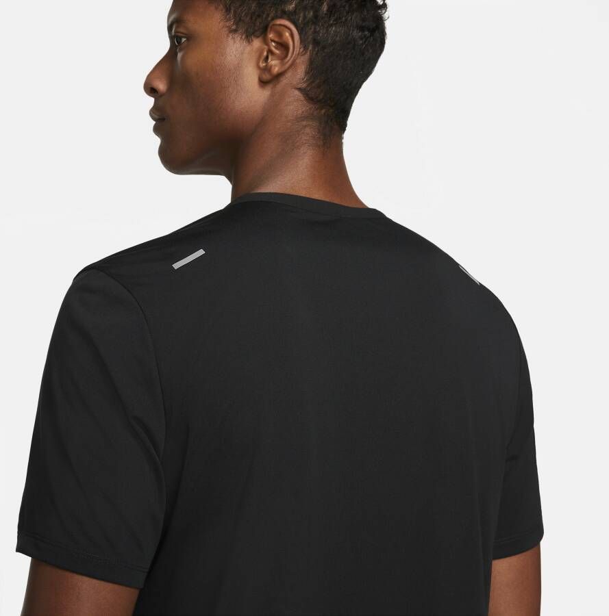 Nike Rise 365 Dri-FIT hardlooptop met korte mouwen voor heren Zwart