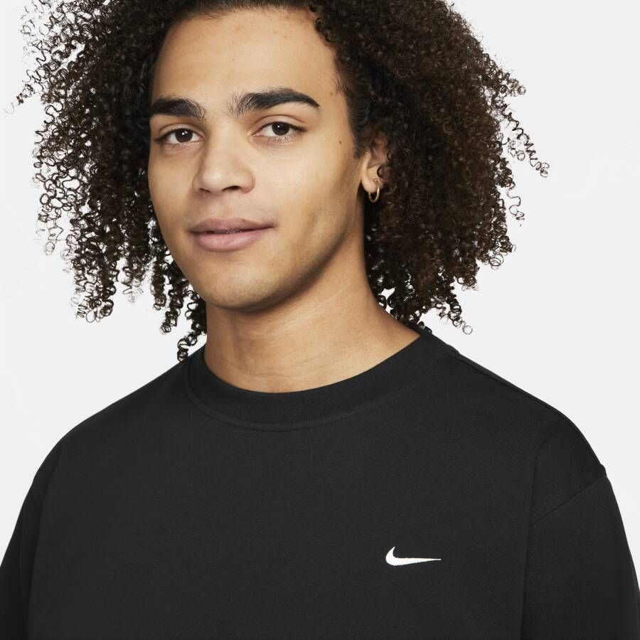 Nike Standard Issue Dri-FIT basketbaltop met ronde hals voor heren (28 cm) Zwart