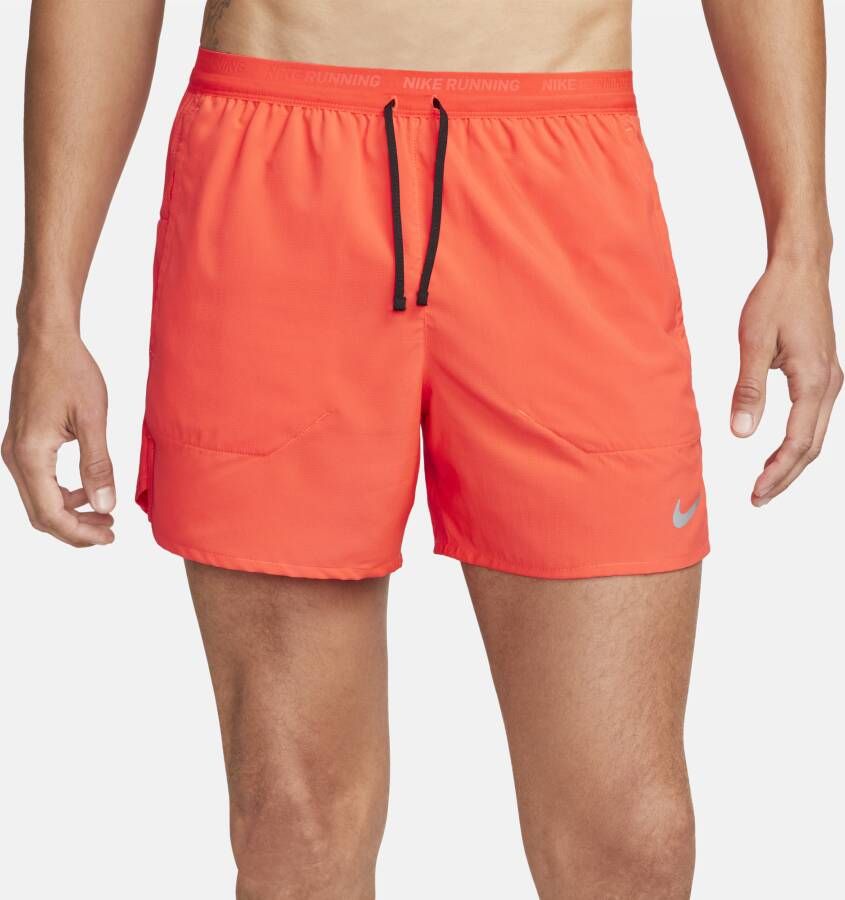 Nike Stride Dri-FIT hardloopshorts met binnenbroek voor heren (13 cm) Rood - Foto 2