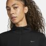 Nike Swift hardlooptop met korte rits en UV-bescherming voor dames Zwart - Thumbnail 4