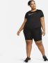 Nike Dri-FIT Swoosh Hardlooptop met korte mouwen voor dames (Plus Size) Zwart - Thumbnail 4