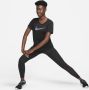 Nike Dri-FIT Swoosh Hardlooptop met korte mouwen voor dames Zwart - Thumbnail 5