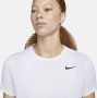 Nike Witte Dri-Fit Shirt voor Dames Dx0687 Wit Dames - Thumbnail 5