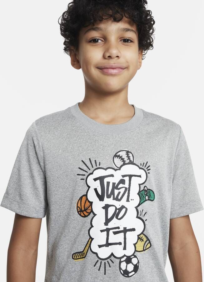 Nike Dri-FIT T-shirt voor jongens Grijs