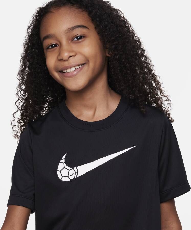 Nike Dri-FIT T-shirt voor kids Zwart