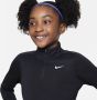 Nike Dri-FIT top met halflange rits en lange mouwen voor Zwart - Thumbnail 3