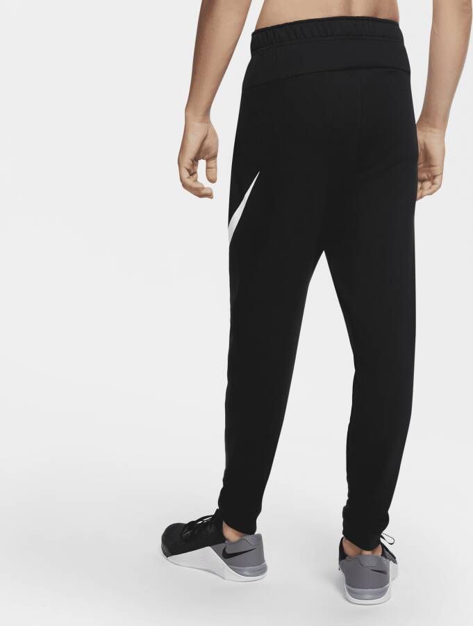 Nike Dry Graphic Dri-FIT toelopende fitnessbroek voor heren Zwart