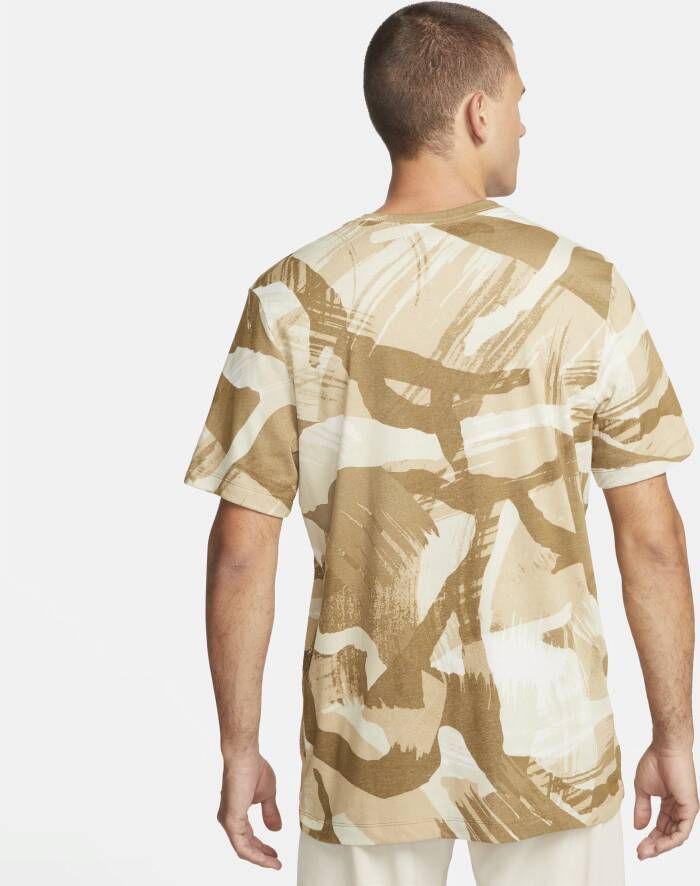 Nike Dri-FIT Trainingsshirt met camouflageprint voor heren Bruin