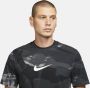 Nike Dri-FIT Trainingsshirt met camouflageprint voor heren Zwart - Thumbnail 4