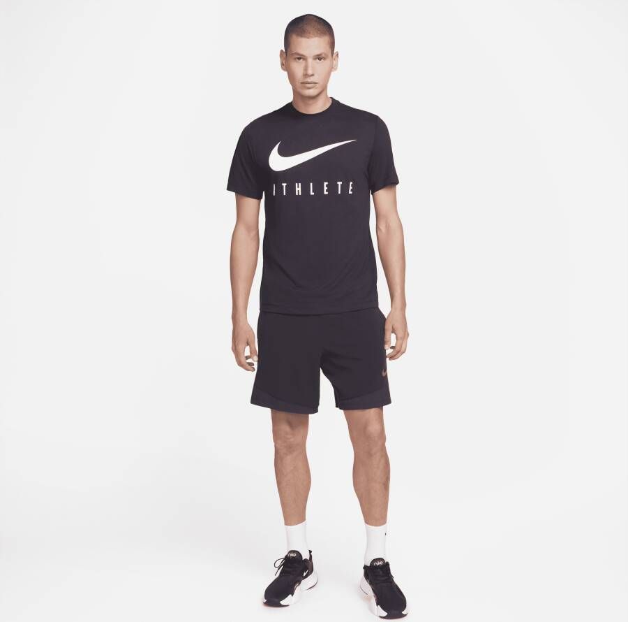 Nike Dri-FIT Trainingsshirt voor heren Zwart
