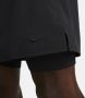 Nike Unlimited multifunctionele 2-in-1 herenshorts met Dri-FIT (18 cm) Zwart - Thumbnail 4