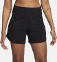Nike Bliss Dri-FIT damesshorts met middelhoge taille en binnenbroekje (13 cm) Zwart - Thumbnail 2