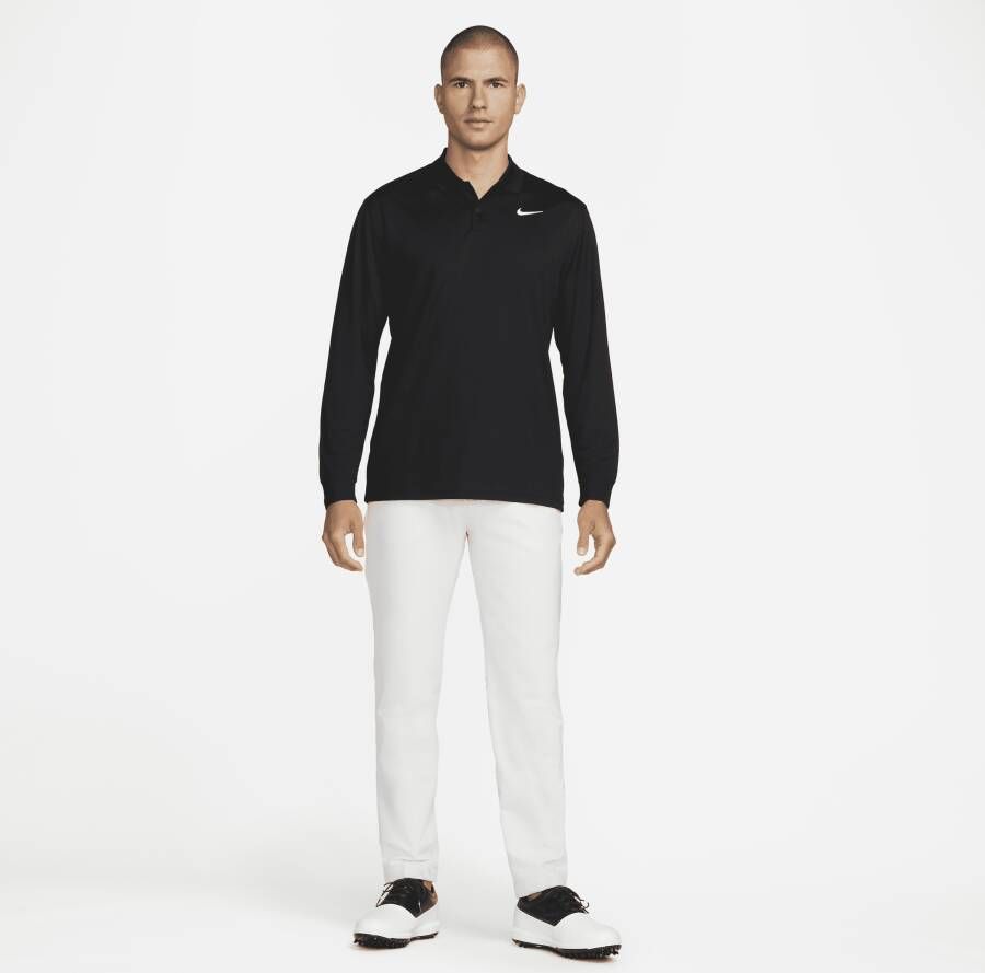 Nike Dri-FIT Victory Golfpolo met lange mouwen voor heren Zwart - Foto 4