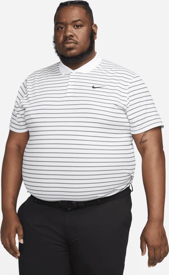 Nike Dri-FIT Victory golfpolo met strepen voor heren Wit - Foto 4
