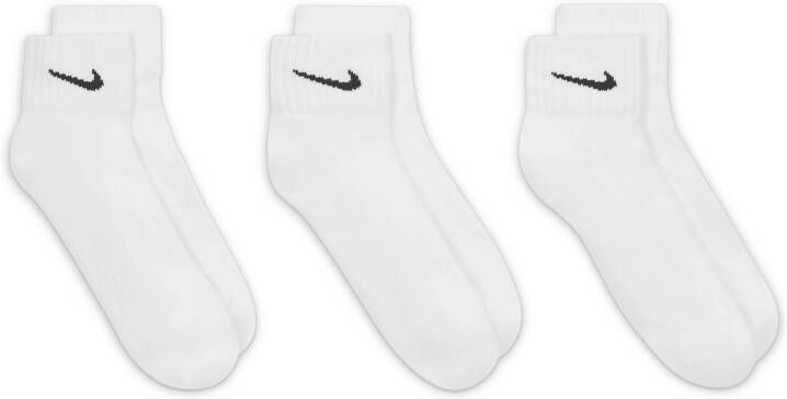 Nike Enkelsokken met demping (3 paar) Wit