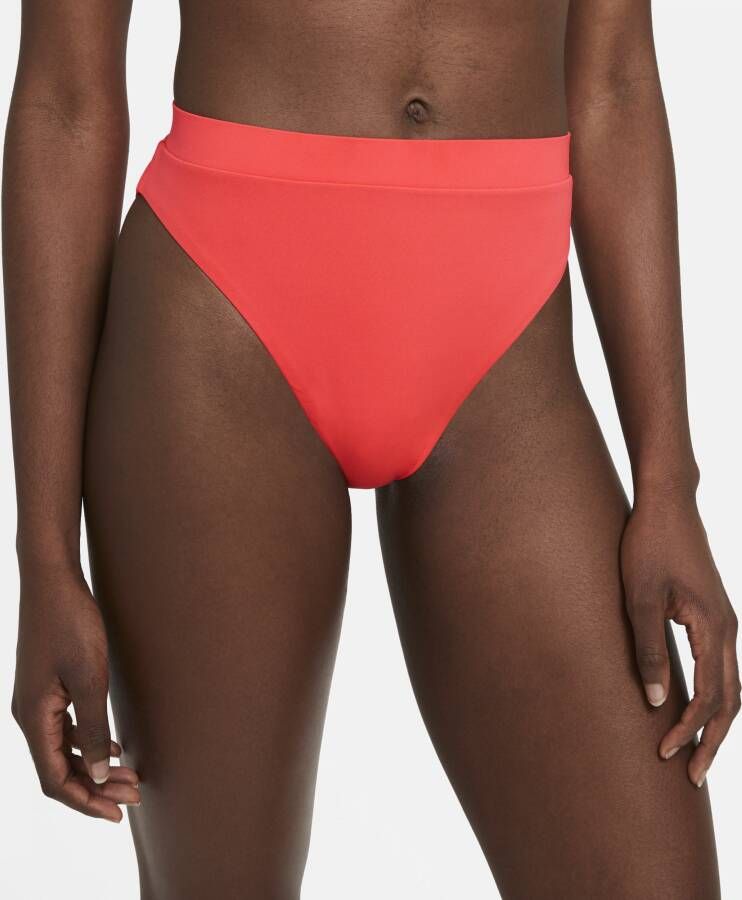 Nike Essential Zwembroekje met hoge taille voor dames Rood - Foto 2