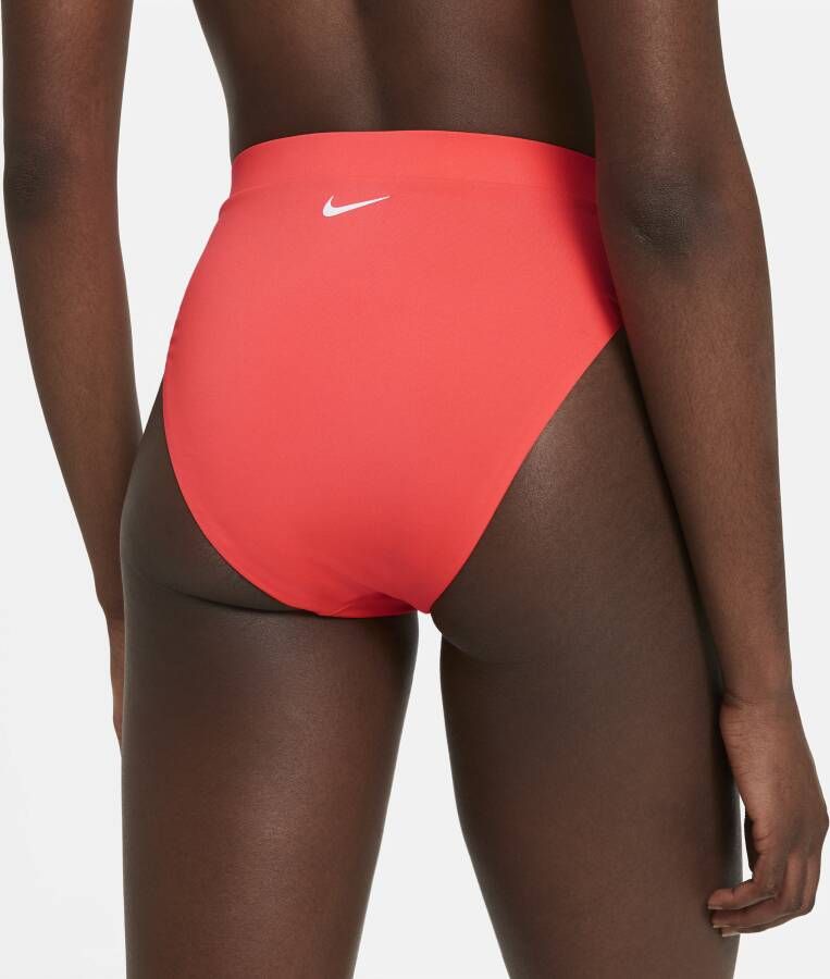 Nike Essential Zwembroekje met hoge taille voor dames Rood - Foto 3