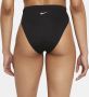 Nike Essential Zwembroekje met hoge taille voor dames Zwart - Thumbnail 3