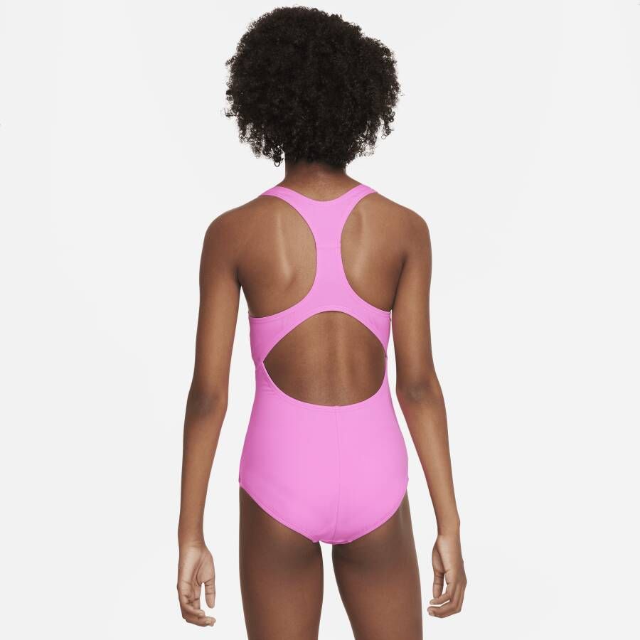 Nike Essential Zwempak met racerback voor meisjes Roze - Foto 2