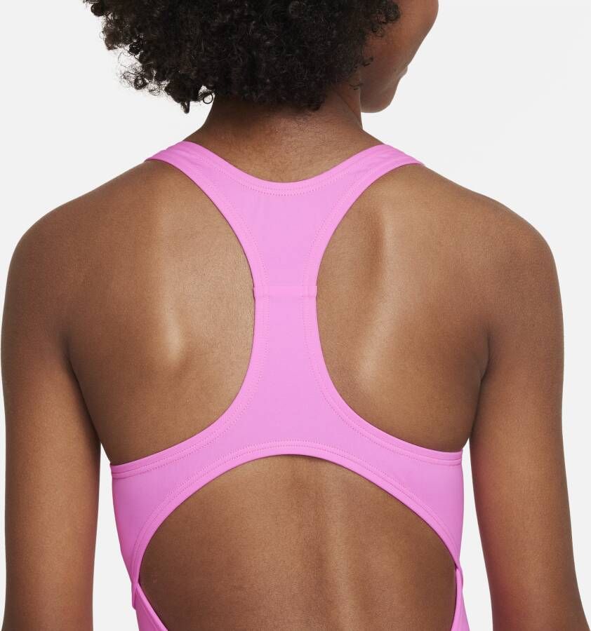 Nike Essential Zwempak met racerback voor meisjes Roze - Foto 4