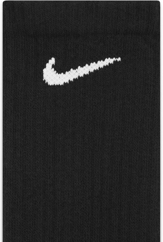 Nike Everyday Cushioned Crew trainingssokken (6 paar) Zwart