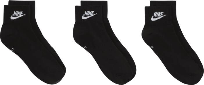 Nike Everyday Essential Enkelsokken (3 paar) Zwart