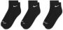 Nike Everyday Plus Cushioned Trainingsenkelsokken (3 paar) Zwart - Thumbnail 2