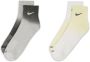 Nike Everyday Plus enkelsokken met demping (2 paar) Meerkleurig - Thumbnail 2