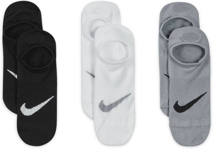 Nike Everyday Plus Lightweight Footie trainingssokken voor dames (3 paar) Meerkleurig - Foto 2