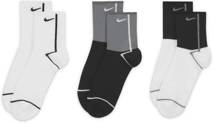 Nike Everyday Plus Lightweight Trainingsenkelsokken voor dames (3 paar) Meerkleurig - Foto 2