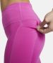 Nike Fast 7 8-hardlooplegging met halfhoge taille en zakken voor dames Roze - Thumbnail 3