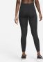 Nike Fast 7 8-legging met graphic halfhoge taille en zakken voor dames Zwart - Thumbnail 2