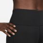 Nike Fast 7 8-legging met graphic halfhoge taille en zakken voor dames Zwart - Thumbnail 4