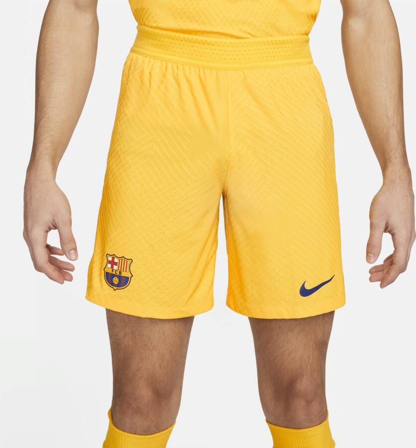 Nike FC Barcelona 2023 24 Match Vierde ADV voetbalshorts met Dri-FIT voor heren Geel